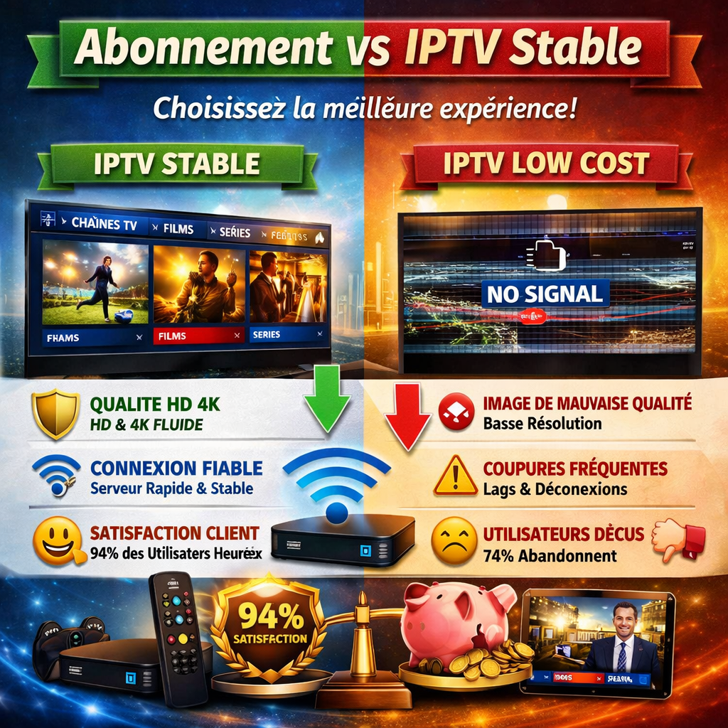 Les secrets d'un abonnement IPTV stable : pourquoi 94% des utilisateurs abandonnent les services low-cost